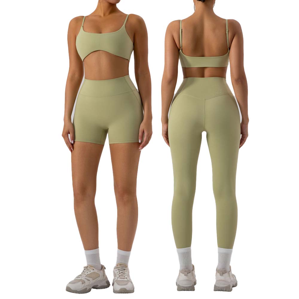 Pilates Yoga Leggings - Running Training Set Adjustable Shoulder Straps