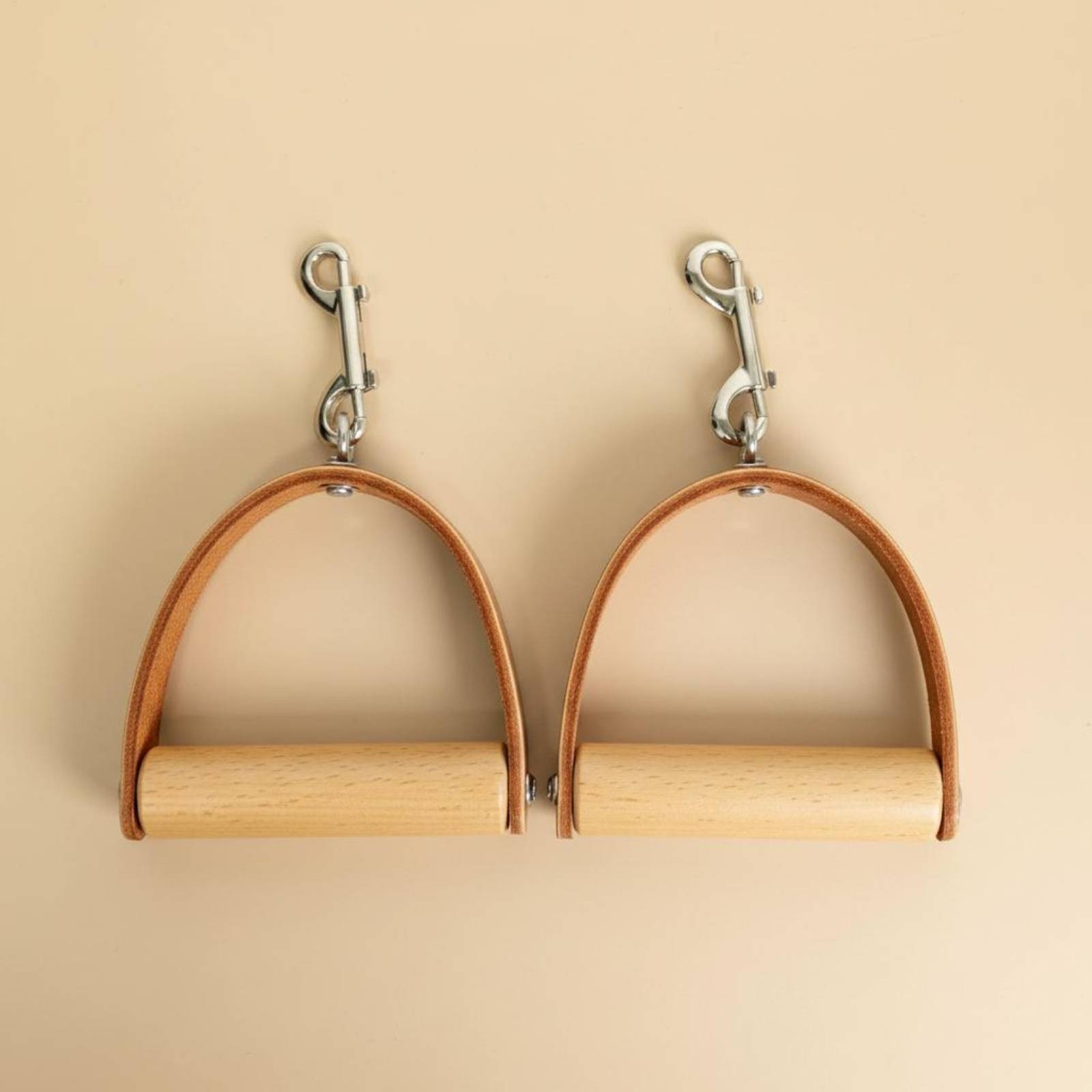 2 Pieces Leather Wood Handles  - Pilates & Yoga Tina Fehrenbach avis et prix