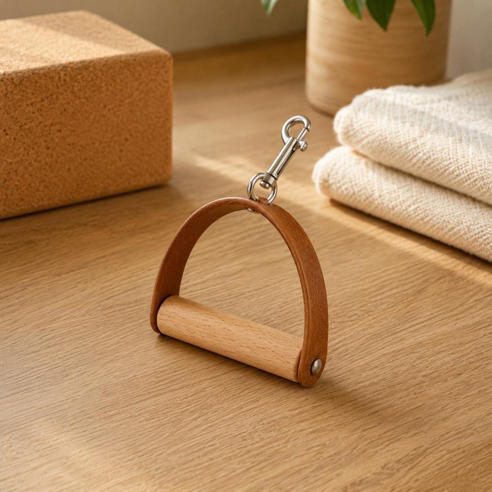 2 Pieces Leather Wood Handles  - Pilates & Yoga Tina Fehrenbach avis et prix