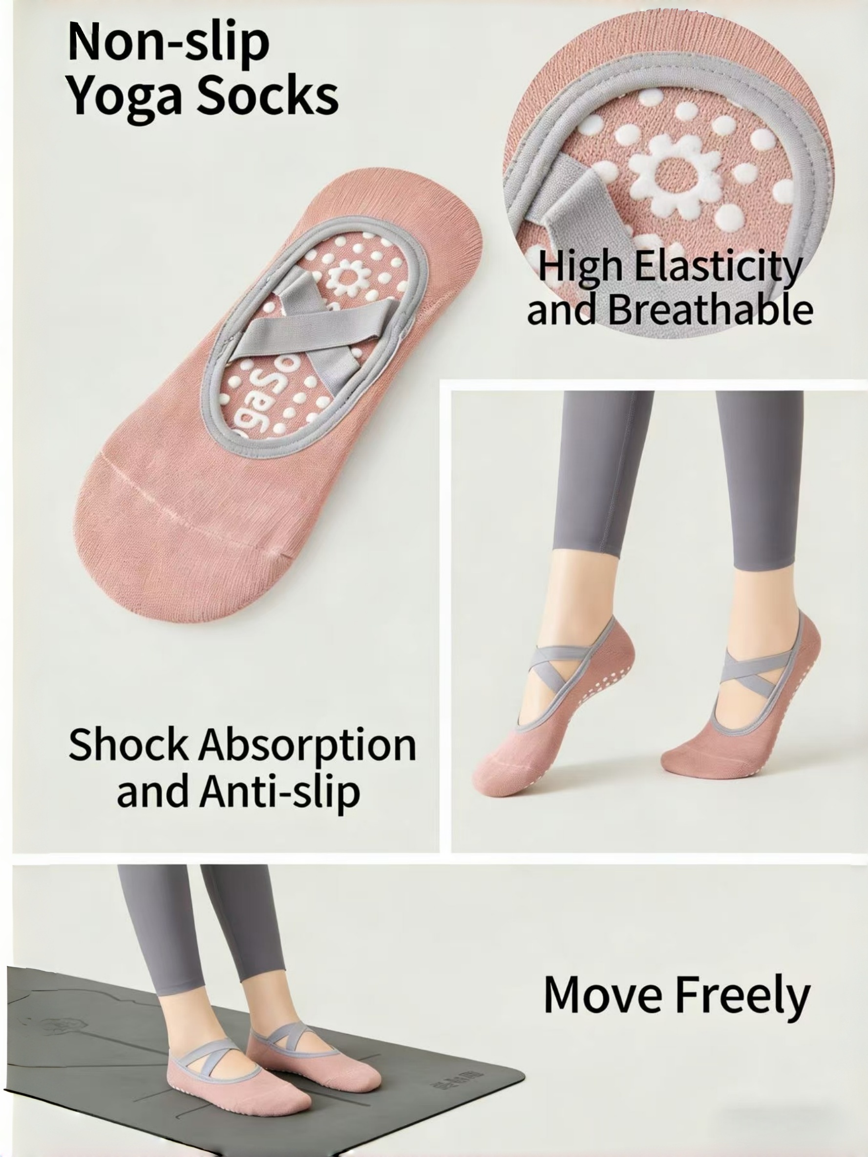 Women Yoga Sock Silicone Anti- - Pilates Yoga Ballet avis et prix