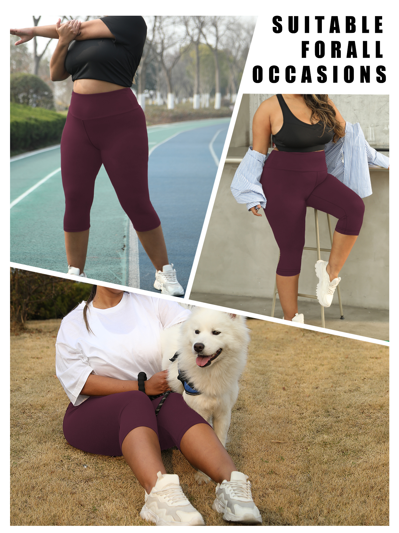 Plus Size Women's High Waisted - Pilates Yoga Leggings avis et prix