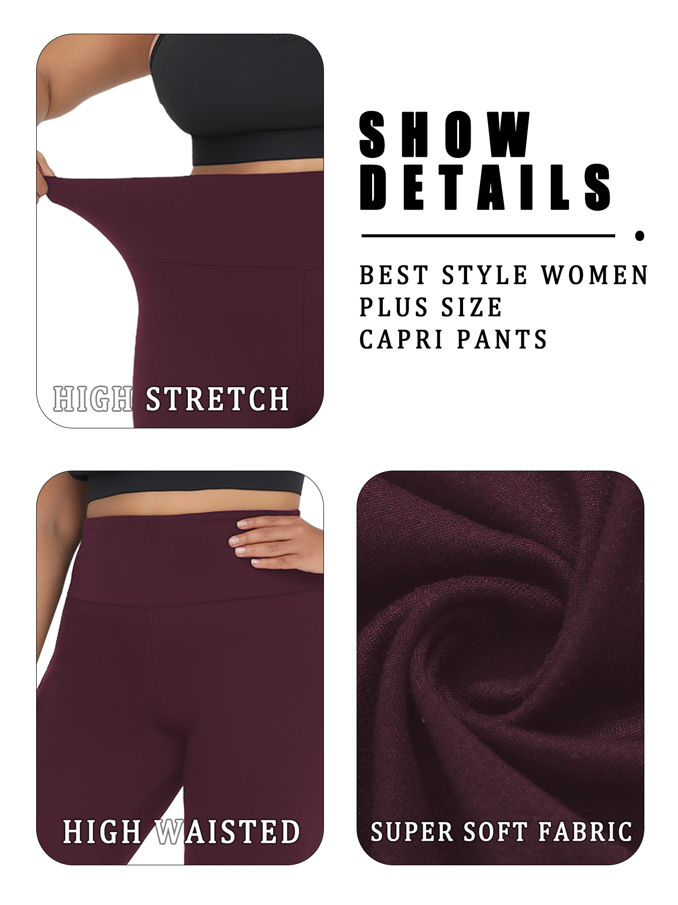 Plus Size Women's High Waisted - Pilates Yoga Leggings avis et prix
