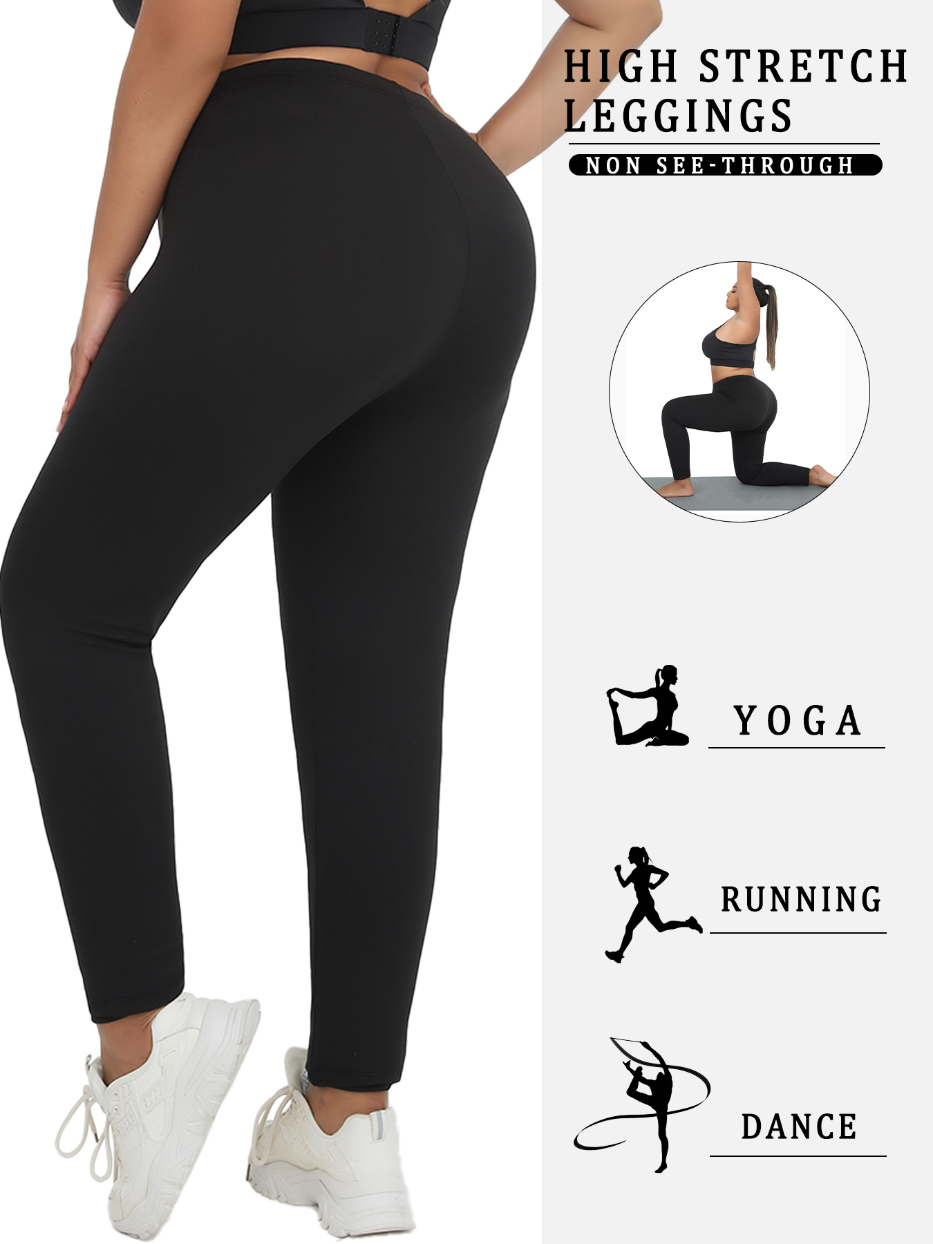 Plus Size Super Soft Sport Leg - Pilates Yoga Leggings avis et prix