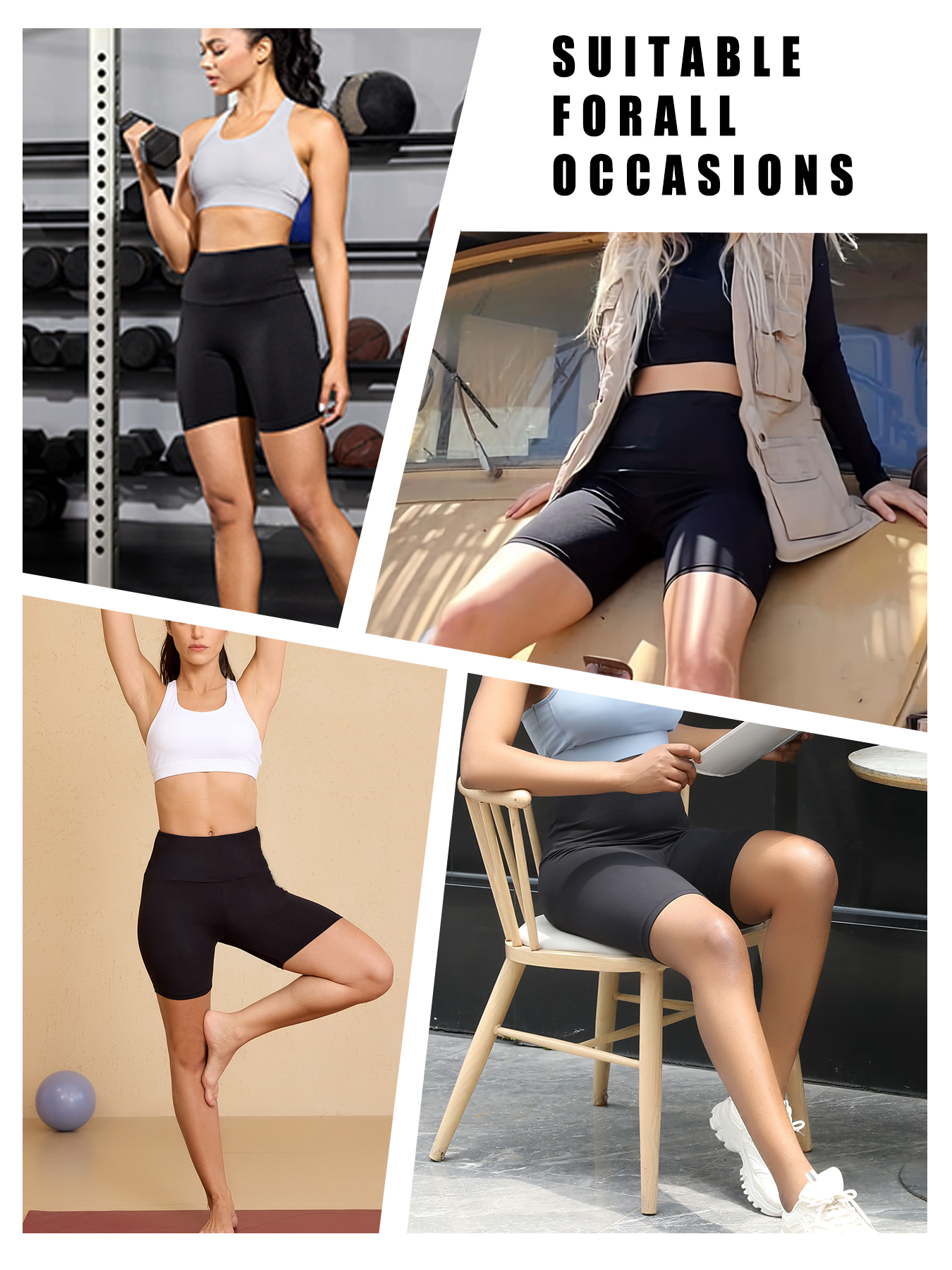 Plus Size Biker shorts for Wom - Pilates Yoga Leggings avis et prix