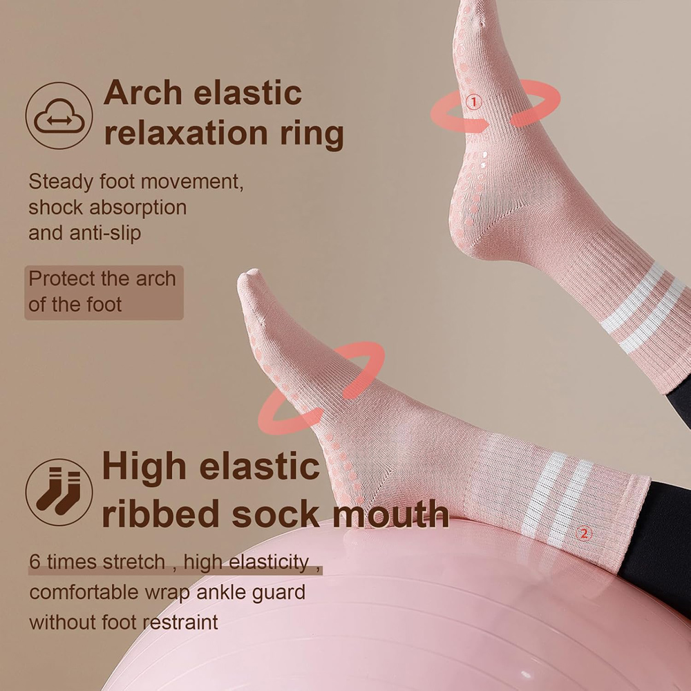 Yoga Pilates Socks with Grips  - Pilates Yoga Ballet avis et prix