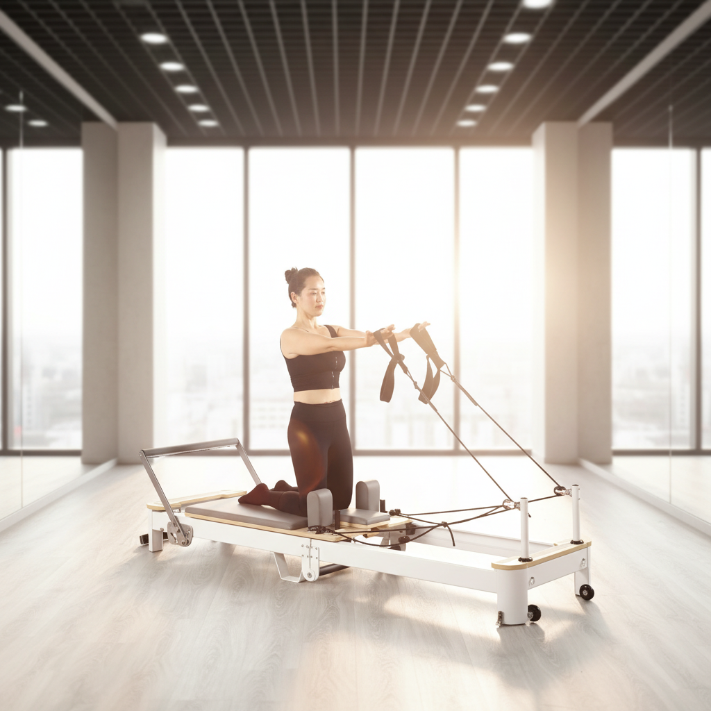 Oak Pilates Reformer, White Al - Pilates & Yoga Tina Fehrenbach avis et prix