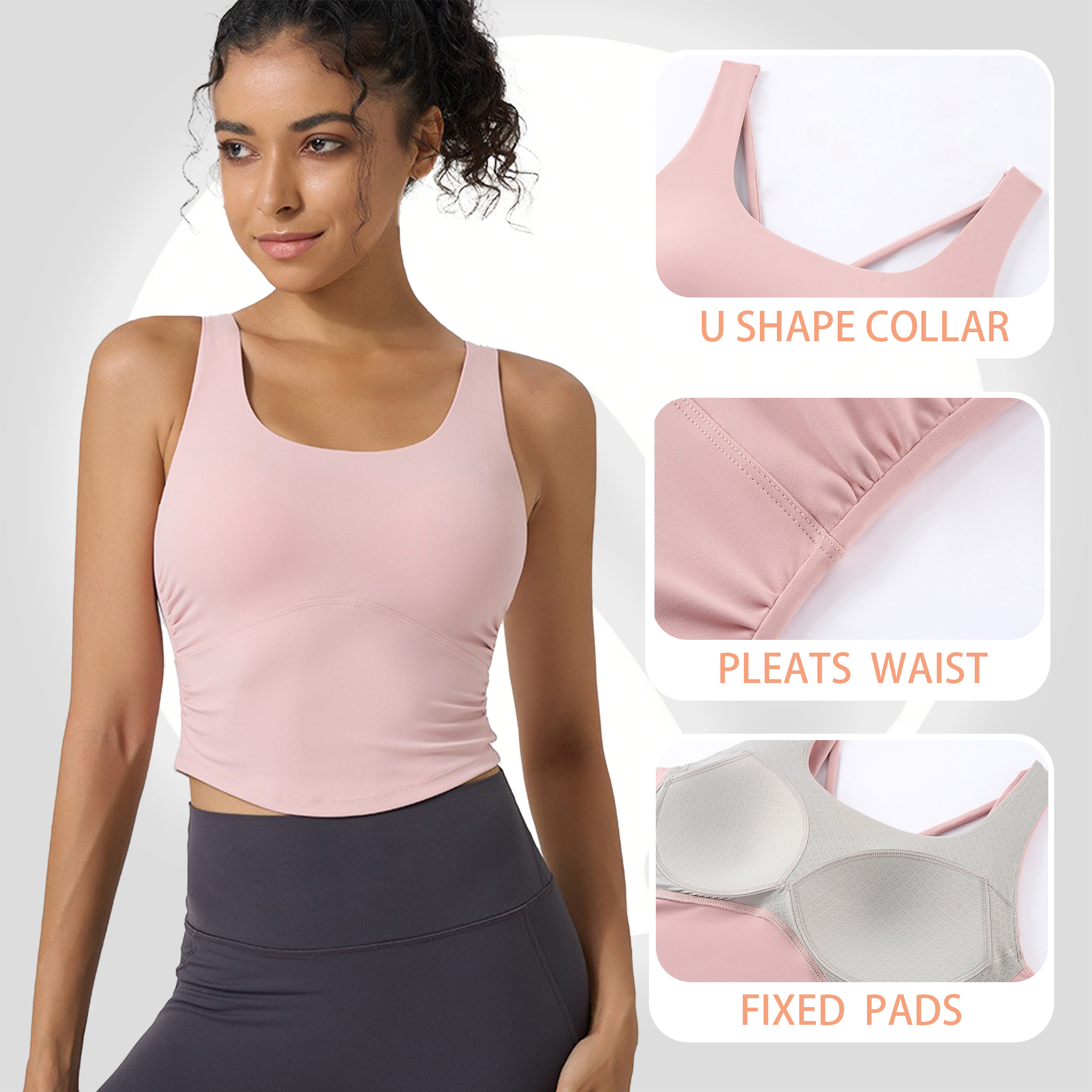 Women's Fixed Cup Yoga Sports  - Pilates Yoga And Gym avis et prix