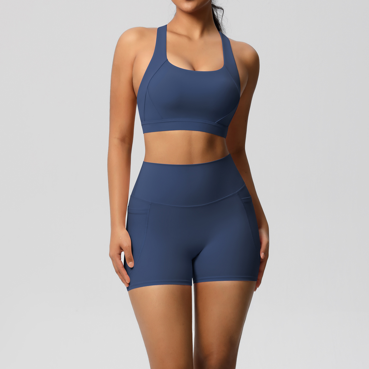 2PCS Sportswear With Pocketed  - Pilates Yoga Leggings avis et prix