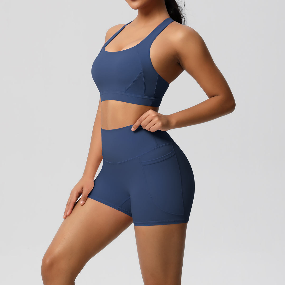 2PCS Sportswear With Pocketed  - Pilates Yoga Leggings avis et prix