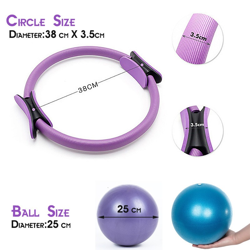 25cm Yoga Pilates Ring Set wit - Pilates Yoga Resistance Ring avis et prix