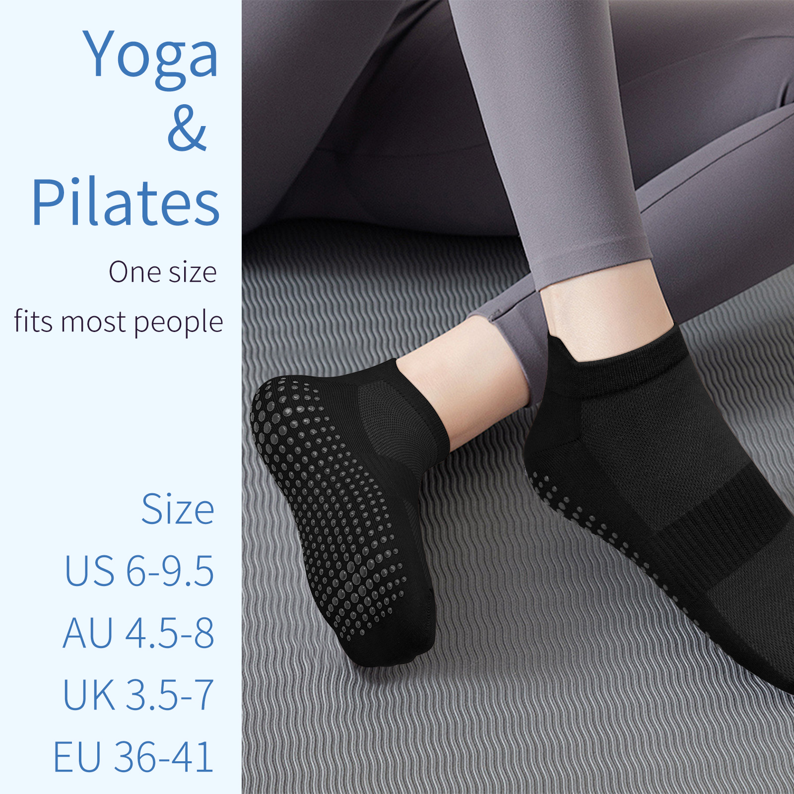 3 Pairs Yoga Socks Women Cotto - Pilates Yoga And Gym avis et prix